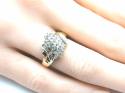 14ct Yellow Gold Diamond Cluster Ring