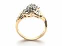 14ct Yellow Gold Diamond Cluster Ring