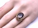 9ct Smokey Quartz Solitaire Ring