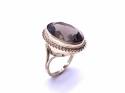 9ct Smokey Quartz Solitaire Ring