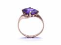 9ct Yellow Gold Synthetic Sapphire Ring