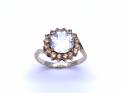 9ct Yellow Gold Topaz Cluster Ring