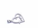 Silver Faith Heart Pendant