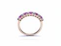 9ct Yellow Gold Ruby & Diamond Eternity Ring