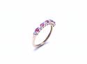 9ct Yellow Gold Ruby & Diamond Eternity Ring