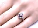 18ct Amethyst & Diamond Dress Ring