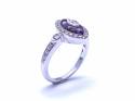 18ct Amethyst & Diamond Dress Ring