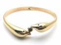 14ct Yellow Gold Dolphin Bangle