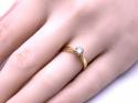 18ct Yellow Gold Diamond Solitaire Ring