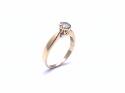 18ct Yellow Gold Diamond Solitaire Ring