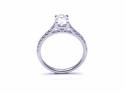 Platinum Oval Cut Diamond Solitaire Ring