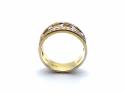 18ct Yellow Gold CZ Band Ring