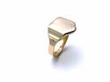 15ct Rose Gold Shield Signet Ring 1922