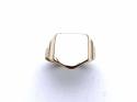 15ct Rose Gold Shield Signet Ring 1922