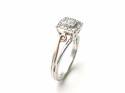 9ct White Gold Diamond Cluster Ring