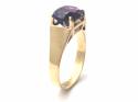 9ct Yellow Gold Amethyst Solitaire Ring