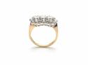 14ct Yellow Gold CZ Cluster Ring