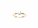 9ct Yellow Gold Diamond Solitaire Ring