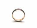 Tungsten Ring Rose & Brown IP Plating 6mm