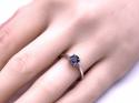 9ct White Gold Lavender Spinel Solitaire Ring