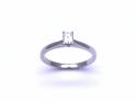 18ct White Gold Diamond Solitaire Ring