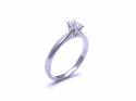 18ct White Gold Diamond Solitaire Ring