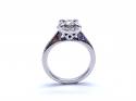 Platinum Diamond Cluster Ring 0.55ct