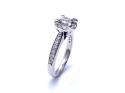 Platinum Diamond Cluster Ring 0.55ct