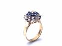 9ct Yellow Gold Sapphire & Diamond Ring