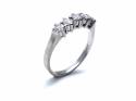 9ct White Gold Diamond 5 Stone Ring