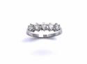 9ct White Gold Diamond 5 Stone Ring