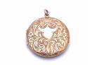 9ct Yellow Gold Ornate Locket 1909