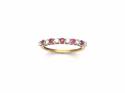 9ct Yellow Gold Ruby & Diamond Eternity Ring