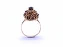 9ct Yellow Gold Garnet Cluster Ring