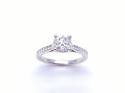 Platinum Diamond Solitaire Ring