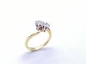 18ct Diamond 2 Stone Ring Est 0.70ct