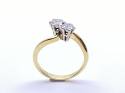 18ct Diamond 2 Stone Ring Est 0.70ct