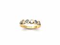 18ct Yellow Gold Sapphire & Diamond Eternity Ring