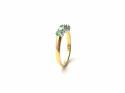 18ct Yellow Gold Emerald & Diamond 5 Stone Ring