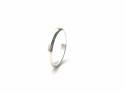Silver D Shaped Wedding Band 3mm