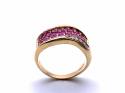 14ct Ruby & Diamond Pave Ring