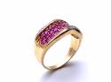 14ct Ruby & Diamond Pave Ring