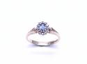 9ct Sapphire & Diamond Cluster Ring