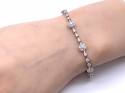18ct White Gold Diamond Cluster Bracelet 3.20ct