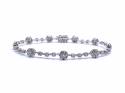 18ct White Gold Diamond Bracelet 3.20ct