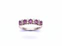 9ct Ruby & Diamond Eternity Style Ring