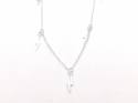 Silver Lightning Bolt Pendant Choker Necket