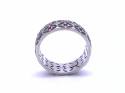 Platinum Ruby & Diamond Band Ring