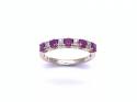 9ct Ruby & Diamond Eternity Ring