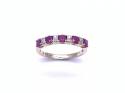 9ct Ruby & Diamond Eternity Ring